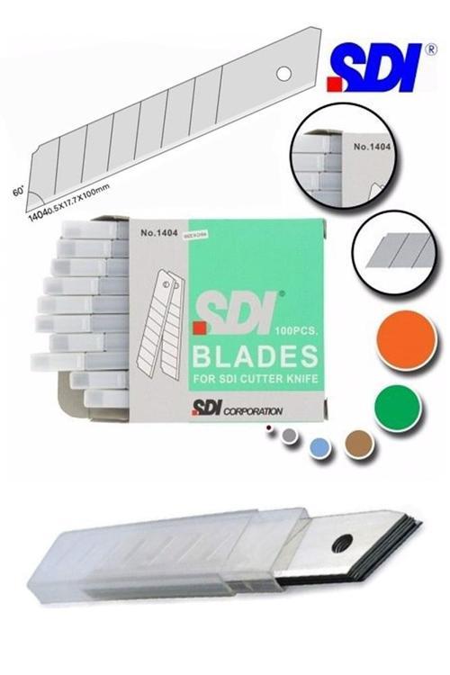 Maket Bıçağı Yedeği Geniş 3 Tüp 10 lu 18 mm SDI Falçata Bıçağı Yedek Ağızları Koli Karton Kesici Hobi