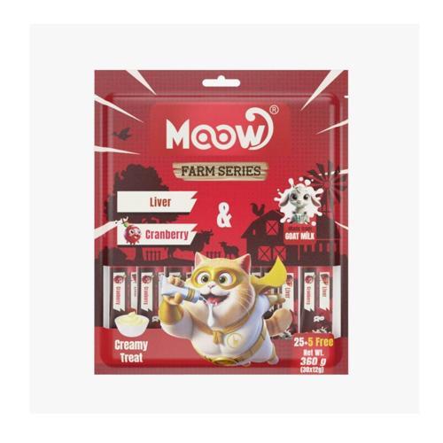 Ciğerli&Kızılcıklı Keçi Sütlü 12gr x 30'lu Kedi Krema Ödülü