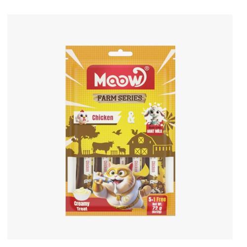 Tavuklu Keçi Sütlü 12gr x 6 12 li Kedi Krema Ödülü
