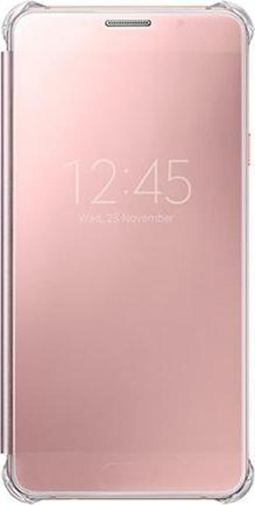 Galaxy A7 (2016) A710F ile Uyumlu Clear View Cover Pembe EF-ZA710CZEGWW