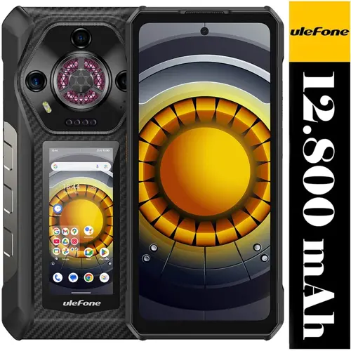 Armor 30 Pro Android 14 12800mAh Çift Ekranlı AI Destekli 16GB RAM+512GB 6.95'' Cep Telefonu (Ulefone Türkiye Garantili)