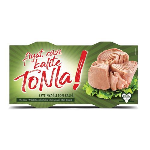 Kalite Tonla Zeytin Yağlı Ton Balığı 2x150 gr