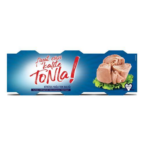 Kalite Tonla Ayçiçek Yağlı Ton Balığı 3x75 gr