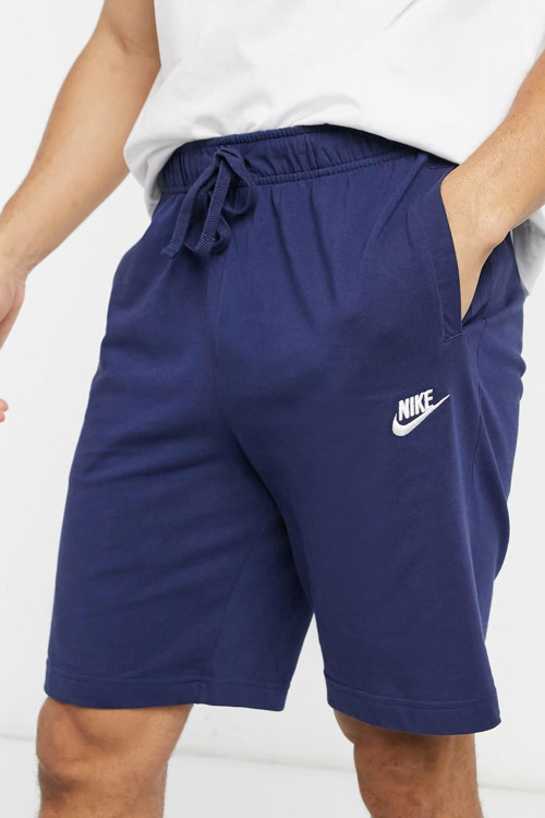 Sportswear Club Jersey Cotton Shorts Unisex Pamuklu ince Yazlık Şort Lacivert