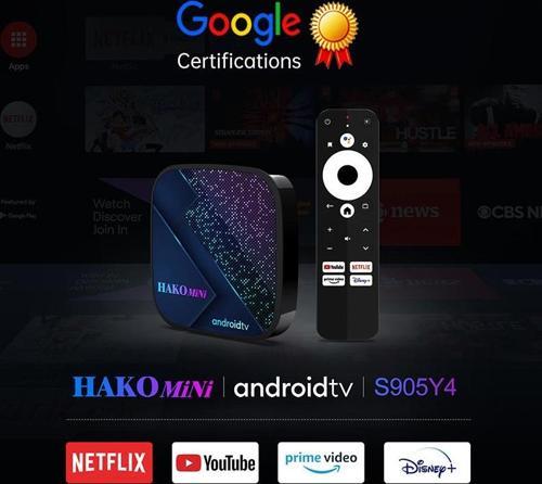 Hakopro 4K Google Lisanslı 4 GB Ram 32 GB Hafıza Wi-Fi Android TV Box