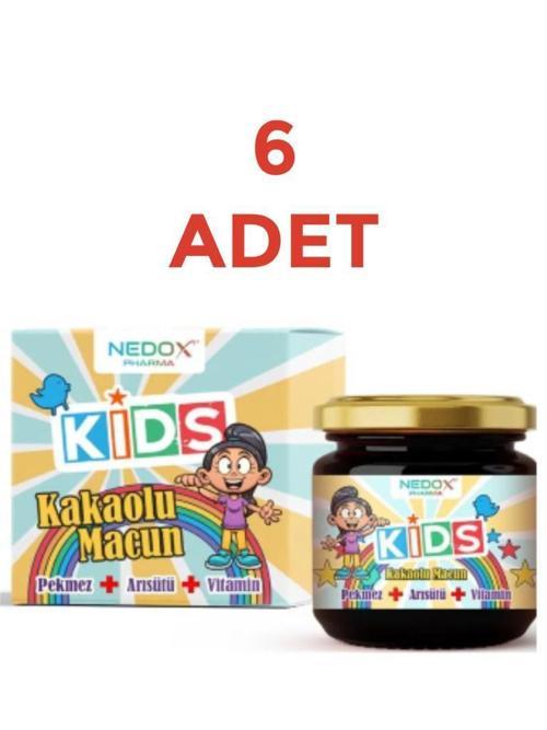 6 Adet Kids Çocuklar Için Özel - Arı Sütü, Pekmez, Bal Ve Vitamin Katkılı Kakaolu Macun