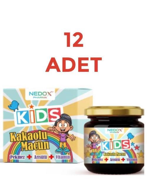 12 Adet Kids Çocuklar Için Özel - Arı Sütü, Pekmez, Bal Ve Vitamin Katkılı Kakaolu Macun
