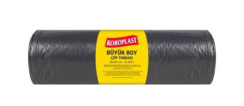 Ofis İşyeri için Büyük Boy Çöp Torbası 65*80cm 10'lu