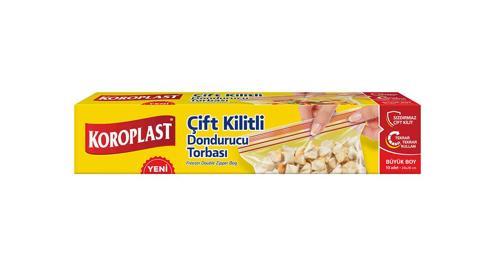 Çift Kilitli Dondurucu Poşeti Büyük Boy