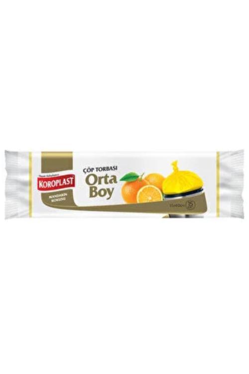 Mandarin Kokulu Orta Boy Çöp Torbası 15'