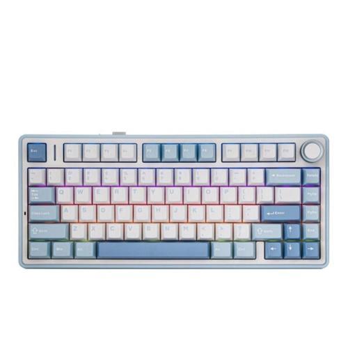 F75 Sea Salt Blue LEOBOG Greywood V3 Switch RGB Kablosuz Hotswap Mekanik Gaming Klavye