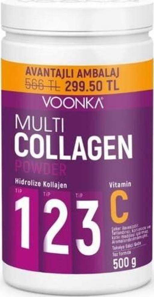 Multi Collagen Powder 500Gr Toz