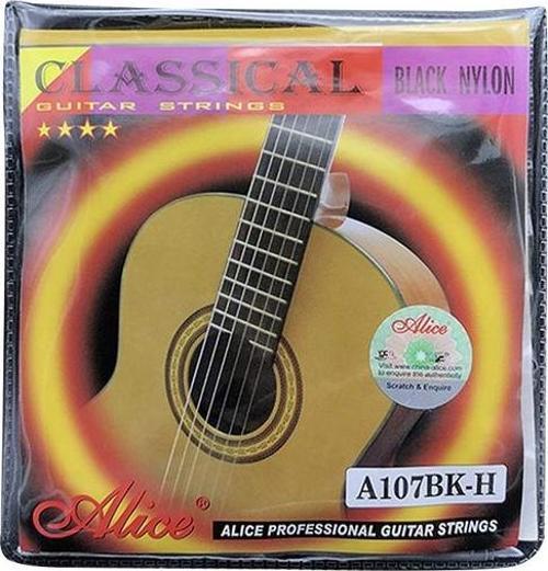 A105-Bk Klasik Gitar Takım Tel Siyah Misineli