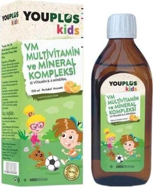 Kids Multi Vitamin Ve Mineral Kompleksi 150 Ml Şurup Suluk Hediyeli