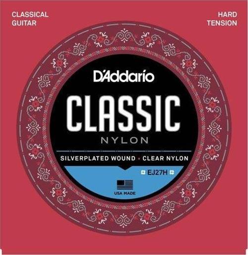 D'addario Ej27H Klasik Tel Set Hard Tension Silver Nylon 