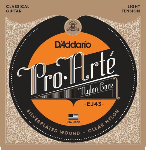 D'Addario EJ43 Klasik Tel Set Light Tension Silver