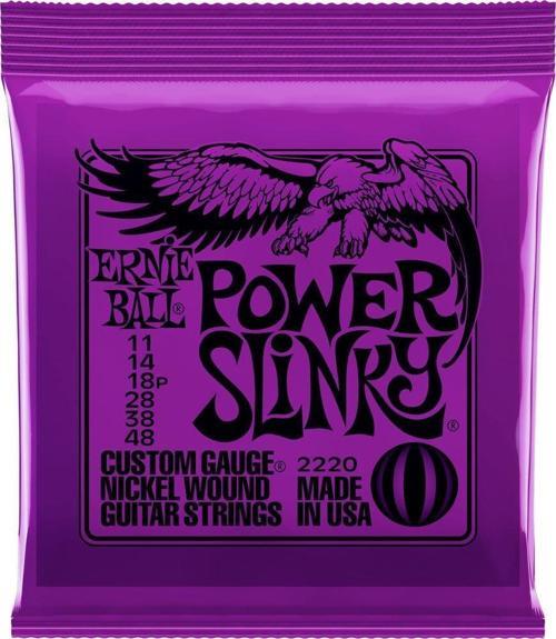 P02220 Elektro Gitar Teli Power Slinky 011 Set