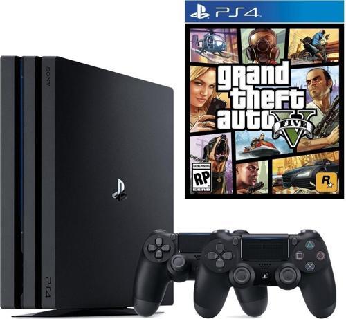 Playstation 4 Pro 1 TB + 2. PS4 Kol + PS4 GTA 5