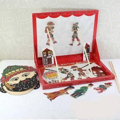Çağrı Hacivat Karagöz Gölge Oyunu Seti - Kukla Ve Maske Hediyeli