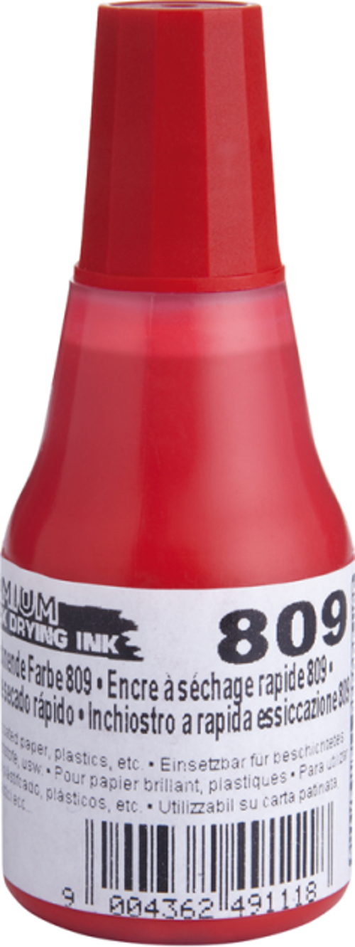 809 25ML PREMIUM ÇABUK KURUYAN MÜREKKEP KIRMIZI