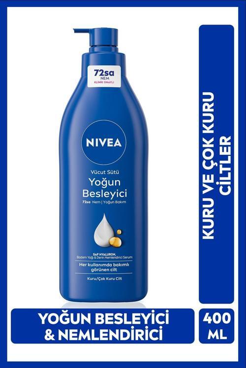 Besleyici Vücut Sütü 400ml, Kuru Ve Çok Kuru Ciltler, 72 Saat Nemlendirici, Badem Yağı