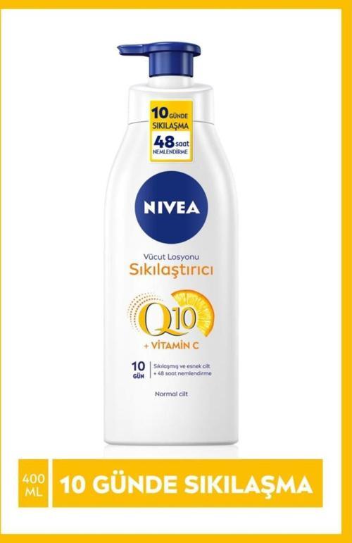 Q10 Sıkılaştırıcı Vücut Losyonu 400ml, 10 Günde Sıkılaş, C Vitamini, Nemlendirici, Normal Ciltler
