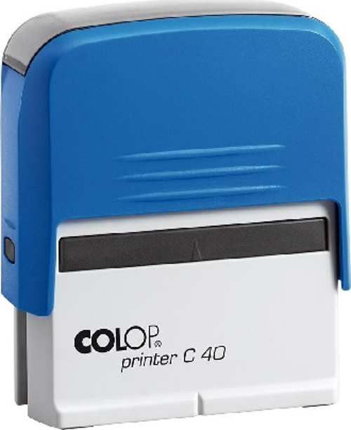 PRINTER C40 MAVİ KASA SİYAH KEÇE - 23X59MM