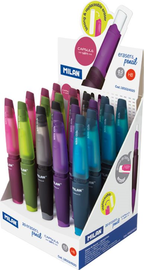 MILAN 185024920 CAPSULE SLIM VERSATİL KALEM 05MM - 20ADET