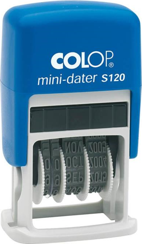S120 MİNİ TARİH KAŞE TR/YAZI MAVİ KASA MAVİ KEÇE - 8X45MM