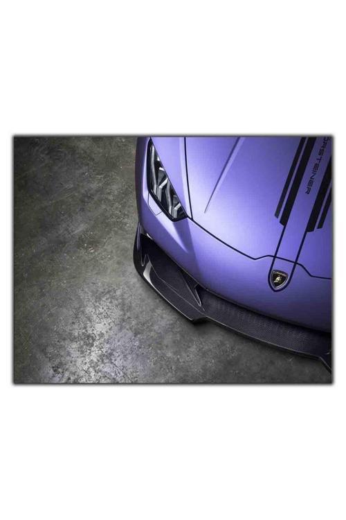 Mor Lamborghini Huracan Spor Araba Kanvas Tablo