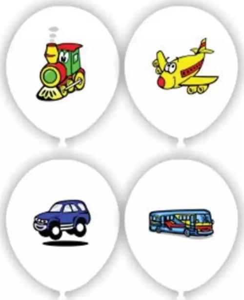 Balon Taşıt Desenli 100'lü VT925