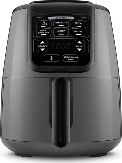 Air Pro Cook 3 in 1 XL Ev Yemeği, Közleme, Airfryer Space Gray