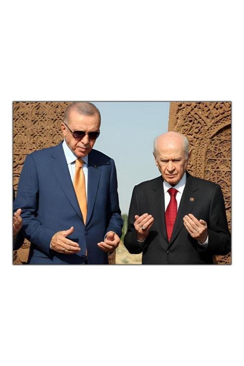 Recep Tayyip Erdoğan Ve Devlet Bahçeli Kanvas Tablo