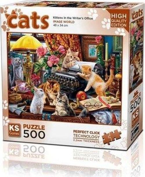 Puzzle 500 Parça Kittens in the Writer’s Office