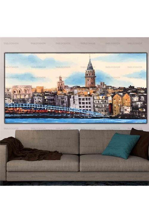 Istanbul Galata Kulesi Orijinal Yağlı Boya Tablo