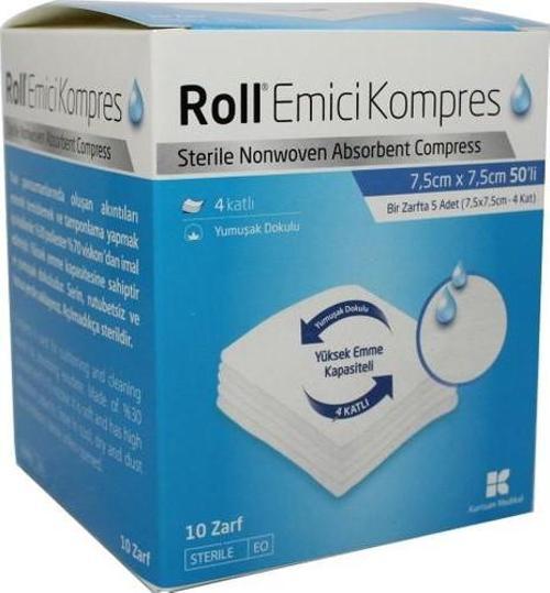 Emici Kompres Ped 50 Li (7,5*7,5)