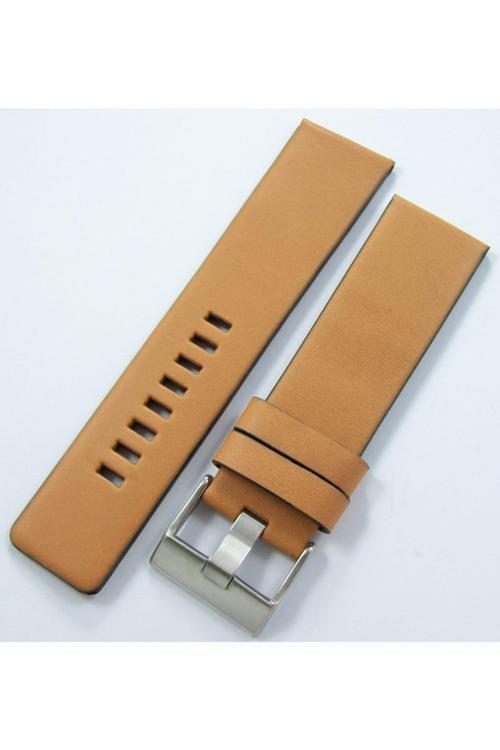 Bizon Camel Açık Taba Deri Saat Kordonu 24Mm Diesel Model Kayışı