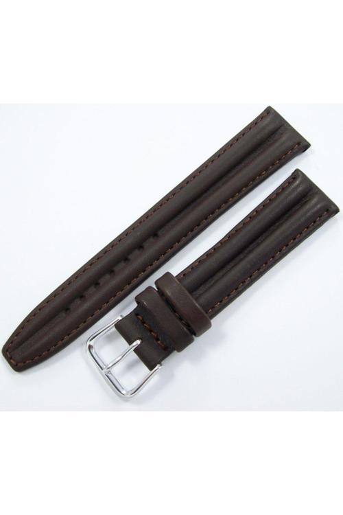 Upper Deri Saat Kayışı 18Mm Kahverengi Saat Kordonu Çift Fitilli