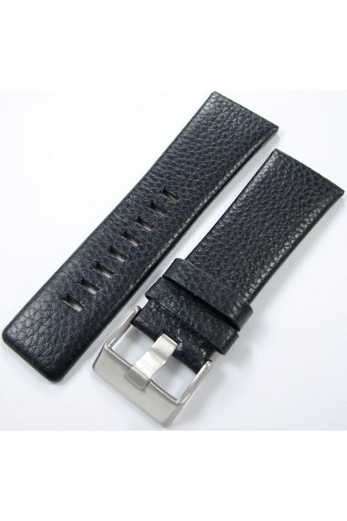 1. Kalite 28Mm Siyah Deri Saat Kayışı Diesel Model Uyumlu Saat Kordonu Ç