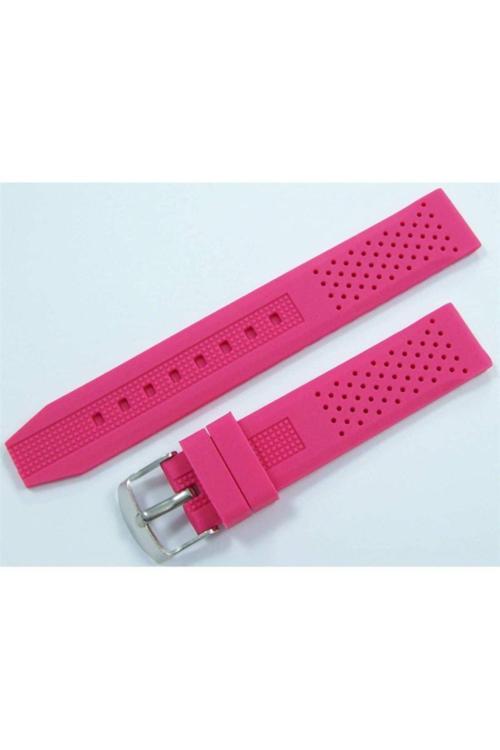 18Mm Pembe Silikon Saat Kordonu Saat Kayışı Toz Tutmaz Kokusuz