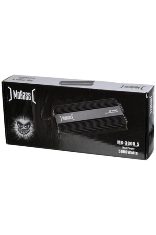 5 Kanal 130Wx4Ch 350W Rms Bass Kontrollü Oto Amfi Mb-3000.5 Mobas Mb 3000 Anfi