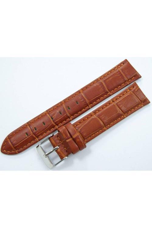 Bizon Deri Saat Kayışı 20Mm Taba Spor Saat Kordonu Kolçak