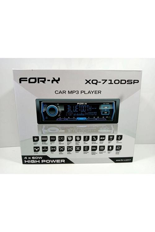 Teyp – Xq-710Dsp 4X60W – 8 Kanal 4 Amfi Çıkışlı Tesisat Teybi - Çakmak Hediyeli