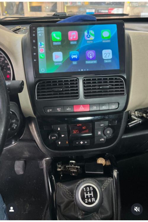 Fiat Doblo (2010-2015)-9''Android Gerçek 2 32Gb/1.6Ghz/Wıfı 5.0Ghz/Bt 5.4-Kablosuz Carplay-Hd Kamera