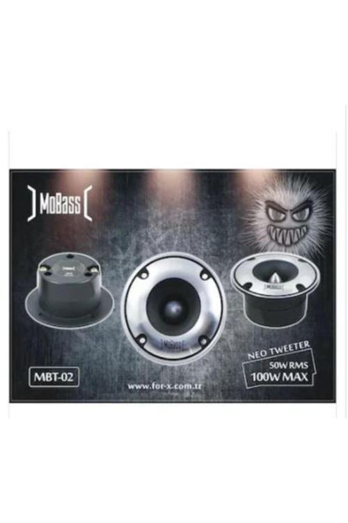 Mbt-02 Tweeter Çifti 200W Amfı Uyumlu Krıstal Yuksek Tızz
