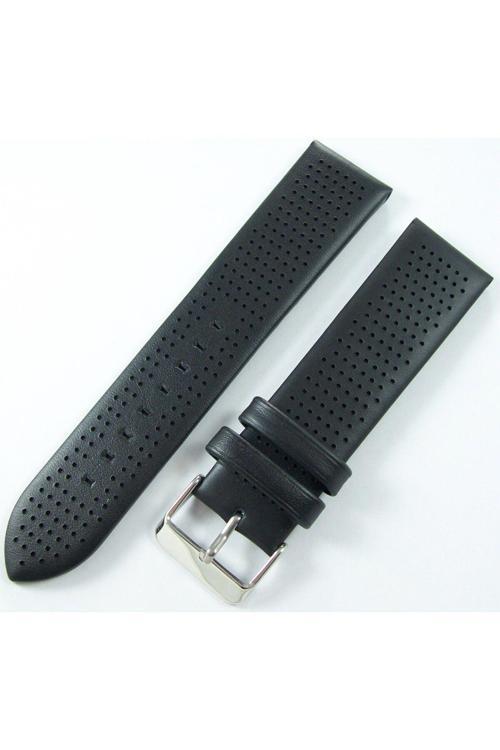 Bizon Saat Kordonu Spor Saat Kayışı Siyah Yeşil Kahverengi Lacivert Gri 24Mm Gerçek Deri Saat Kayışı