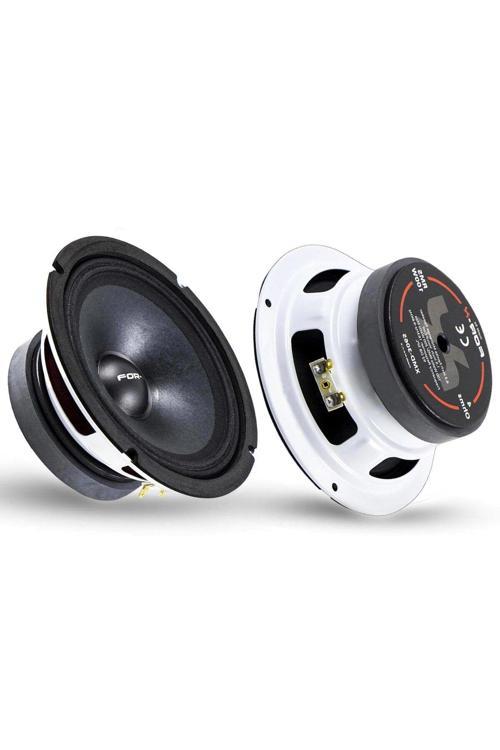 For-X Xmd-3065 Oto Mıdrange 16Cm 200W 2 Adet Beyaz Uyumlu