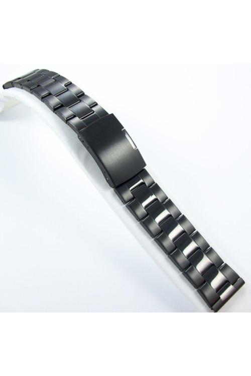 26Mm Siyah Metal Saat Kordonu Çelik Kolçak 1. Kalite Kolçak