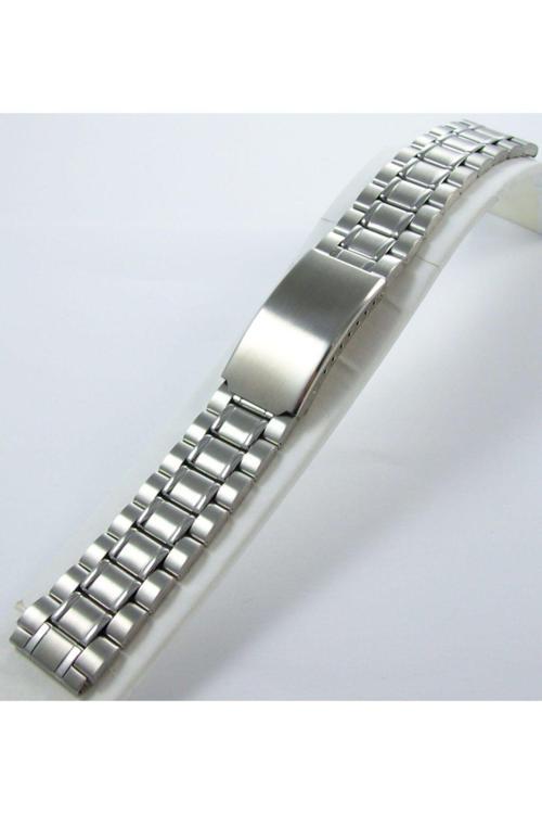 Bombeli Şerit Çelik Saat Kordonu Spor 20Mm Metal Kayış Kolçak