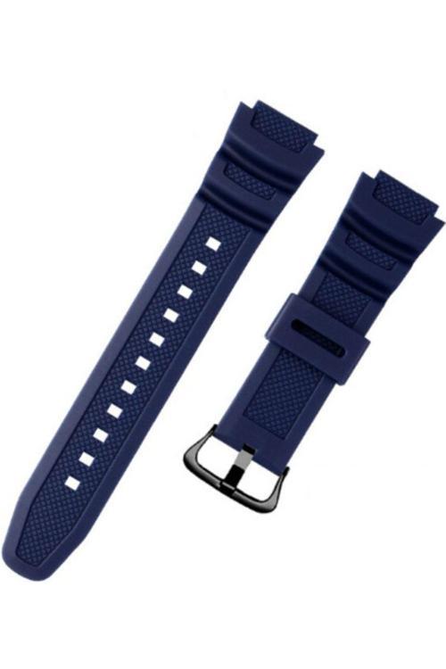 Casio Sgw-300 400 500 Ae1200 Uyumlu 1300 Lacivert Silikon Kordonu Kayışı